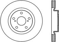 StopTech Power Slot 07-13 Lexus ES250/300/330/350 / 11-13 Scion tC Slotted Left Fr CRYO-STOP Rotor - 126.44146CSL