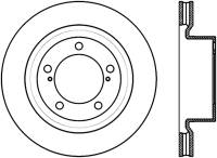 StopTech Sport Slot 08-12 Toyota Sequoia / 07-12 Tundra Slotted Left Front CRYO Rotor - 126.44156CSL