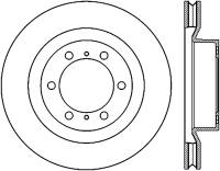 StopTech 15-17 Lexus GX Front Slotted Left Cryo Rotor - 126.44174CSL