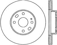 StopTech Power Slot 94-97/99-05 Mazda Miata (01-05 Normal Suspension Only) SportStop Cryo Slotted F - 126.45050CSL