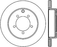 StopTech Sport Slotted Cryo Brake Rotor Rear Right 126.46034CSR