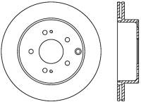 StopTech Sport Slotted Cryo Brake Rotor Rear Right 126.46072CSR