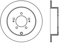 StopTech Sport Slotted Cryo Brake Rotor Rear Right 126.46074CSR