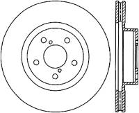 StopTech Power Slot 09-10 Subaru Impreza CRYO Front Left Slotted Rotor - 126.47021CSL