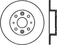 StopTech Sport Slotted Cryo Brake Rotor Rear Right 126.50013CSR