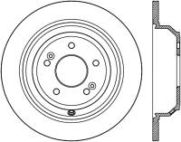 StopTech Cryo Sport Slotted Brake Rotor Right Rear 126.51045CSR