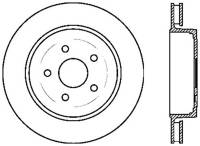 StopTech Sport Slotted Cryo Brake Rotor Rear Right 126.58004CSR