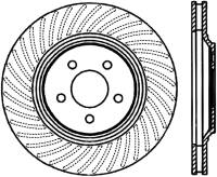 StopTech Power Slot 94-04 Ford Mustang Front Left Slotted CRYO Rotor - 126.61044CSL