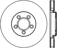 StopTech Sport Slotted Cryo Brake Rotor; Front Left