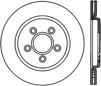 StopTech Sport Slotted Cryo Brake Rotor; Rear Left