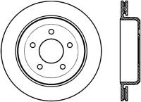 StopTech Sport Slotted Cryo Brake Rotor Rear Right 126.61073CSR