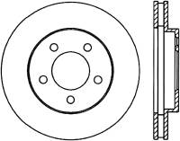 StopTech Sport Slotted Cryo Brake Rotor; Front Left