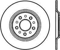 StopTech Sport Slotted Cryo Brake Rotor Rear Right 126.61081CSR