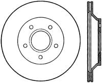 StopTech Sport Slotted Cryo Brake Rotor Rear Right 126.62033CSR