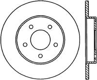 StopTech Sport Slotted Cryo Brake Rotor Rear Right 126.62045CSR