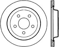 StopTech Sport Slotted Cryo Brake Rotor Rear Right 126.62049CSR