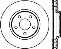 StopTech Power Slot 98-02 Pontiac Firebird/Trans Am / Chevy Camaro Front Left Slotted CRYO Rotor - 126.62055CSL