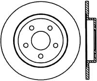 StopTech Sport Slotted Cryo Brake Rotor Rear Right 126.62064CSR