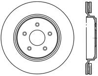 StopTech Sport Slotted Cryo Brake Rotor Rear Right 126.62096CSR