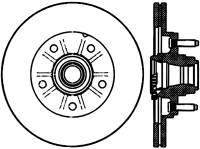 StopTech Power Slot 01-03 Ford F150 5 Lug Front Left Slotted CRYO Rotor - 126.65080CSL