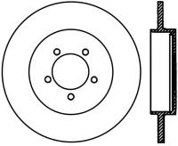 StopTech Sport Slotted Cryo Brake Rotor Rear Right 126.65094CSR