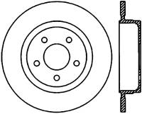 StopTech Sport Slotted Cryo Brake Rotor Rear Right 126.65096CSR