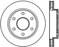 StopTech 02-06 Cadillac Escalade / Chevrolet Avalanche 1500 Front Left Slotted Cryo Rotor - 126.66040CSL