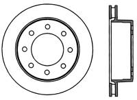 StopTech Sport Slotted Cryo Brake Rotor Rear Right 126.66055CSR