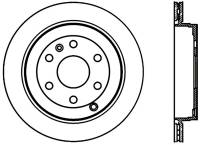 StopTech Sport Slotted Cryo Brake Rotor Rear Right 126.66070CSR