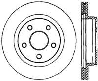 StopTech Power Slot 04-09 Dodge Durango / 02-05 Ram 1500 Front Left Slotted Cryo Rotor - 126.67053CSL