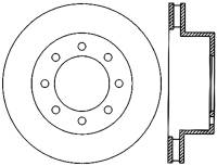 StopTech Power Slot 06-08 Dodge Ram 1500 / 03-08 Ram 2500/3500 All Front Left Slotted CRYO Rotor - 126.67061CSL