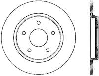 StopTech Sport Slotted Cryo Brake Rotor; Rear Left