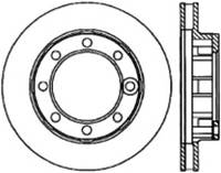 StopTech 71-86 Chevrolet K20 Suburban Cryo Slotted Front Left Sport Brake Rotor - 126.68001CSL