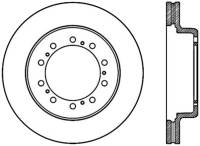 StopTech Sport Slotted Cryo Brake Rotor Front and Rear Right 126.80001CSR