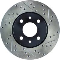 StopTech Sport Drilled/Slotted Brake Rotor; Front Left