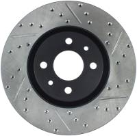 StopTech Sport Drilled/Slotted Brake Rotor; Front Left