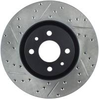 StopTech Sport Drilled/Slotted Brake Rotor; Front Right