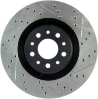 StopTech Sport Drilled/Slotted Brake Rotor; Front Left