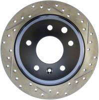 StopTech Sport Drilled/Slotted Brake Rotor; Rear Left