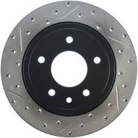 StopTech Sport Drilled/Slotted Brake Rotor; Rear Right