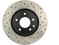 StopTech Sport Drilled/Slotted Brake Rotor; Front Left