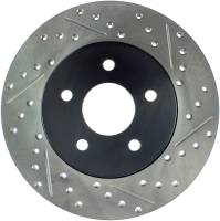 StopTech Sport Drilled/Slotted Brake Rotor; Rear Left