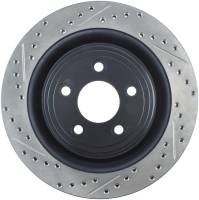 StopTech Sport Drilled/Slotted Brake Rotor; Rear Right