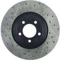 StopTech Sport Drilled/Slotted Brake Rotor; Front Right