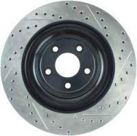 StopTech Sport Drilled/Slotted Brake Rotor; Rear Left