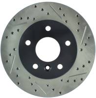 StopTech Sport Drilled/Slotted Brake Rotor; Front Left