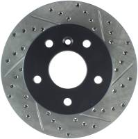 StopTech Sport Drilled/Slotted Brake Rotor; Front Left