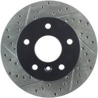 StopTech Sport Drilled/Slotted Brake Rotor; Front Right