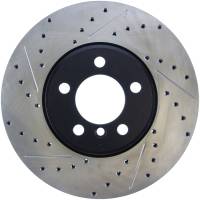 StopTech Sport Drilled/Slotted Brake Rotor; Front Right