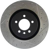 StopTech Sport Drilled/Slotted Brake Rotor; Front Left